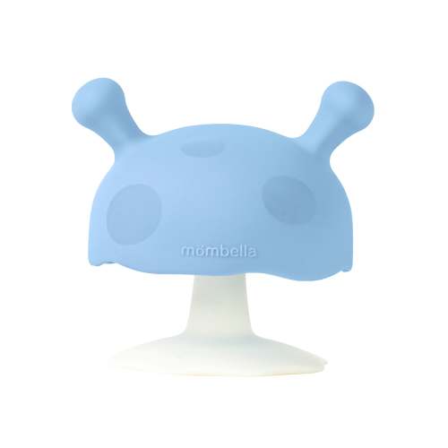 Mombella Mimi Mushroom Soothe Teether Toy For 3 Months Baby With A Free Clip