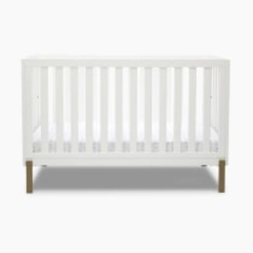 Delta Children Hendrix 4-in-1 Convertible Baby Crib - Bianca White With Metal Base