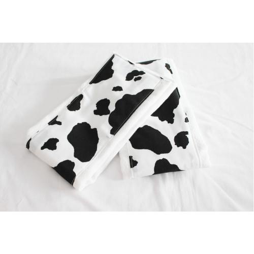 Cow Print Baby Burp Cloths - Set of 2 - ready to ship
