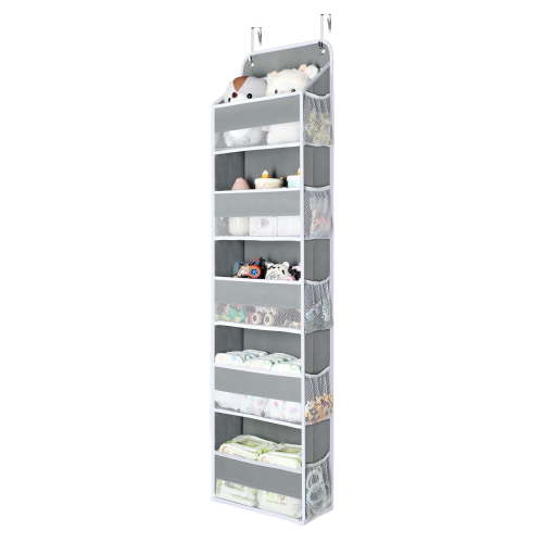 DELAMU, Pocket Hanging Organizer, 52.36" x 13.78" x 5.5", Gray