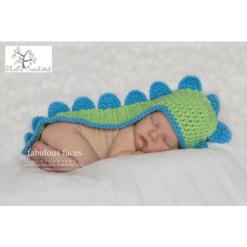 Newborn Dino Hat, Newborn Photography Prop, Newborn boy, newborn girl, crochet hat