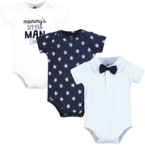 Little Soft Cotton All-in-One Outfits, Set of 3, 3-6M
