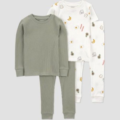 Carter's Just One You® Baby 4pc Cotton Snug Fit Pajama Set - Green 18M