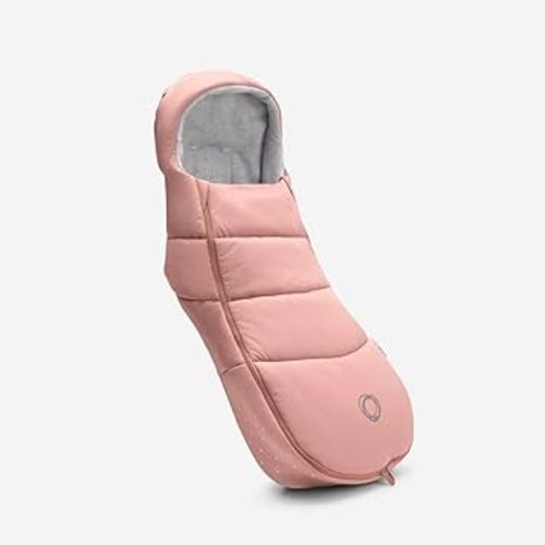 Bugaboo Footmuff - All-Season Stroller Accessory Weatherproof Climate Control Removable and Reflective - Evening Pink