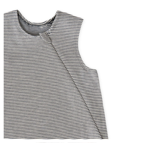 Sailor Stripe Front Zipper Sleep Bag