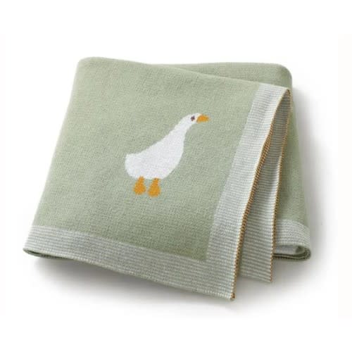 Goose Knitted Blanket