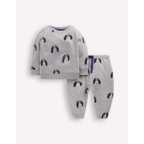 Sweatshirt Play Set-Grey Marl Puppy
