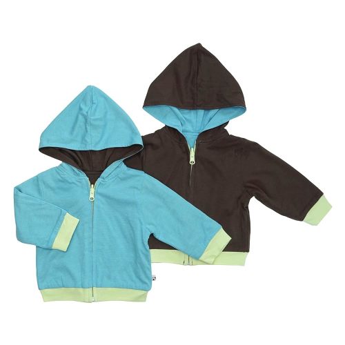 Babysoy Baby & Tot Unisex Reversible Zipper Hoodie Jacket
