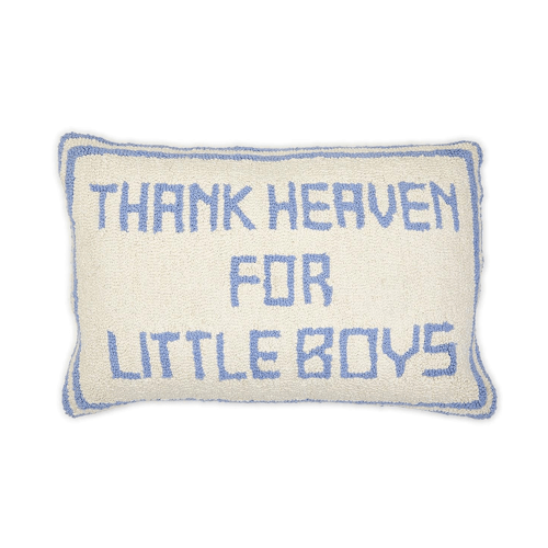Two's Company - Thank Heaven for Little Boys Punch Embroidery Decorati - Sweet E's Children's Boutique
