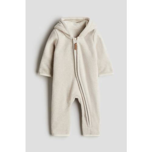 HOODED FLEECE JUMPSUIT