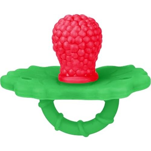 Bright Starts Raspberry Bliss Silicone Baby Teether Toy, Raspberry-Shaped Teething Toy for Infants, Unisex, Ages 3 Months+