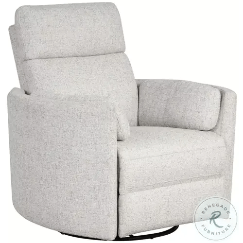 Radius Natural Beauty Quartz Swivel Glider Power Recliner