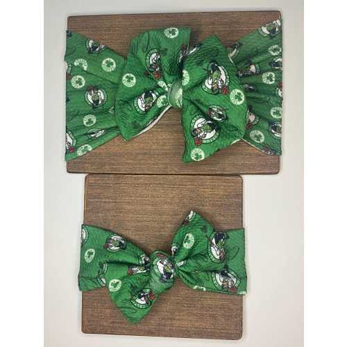 Boston Celtics Bow and Tie Knot Headband - Infant, Baby and Toddler