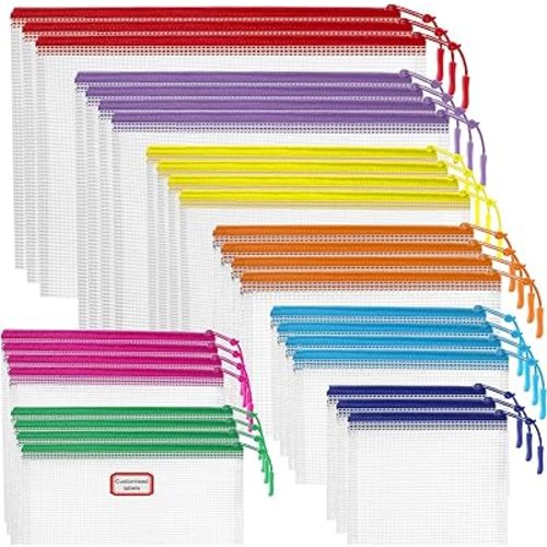 30 Pack - Mesh Zipper Pouch