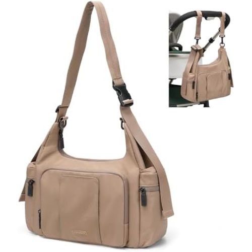 14L Puffer Diaper Bag Tote, Large Capacity Travel Diaper bags, Crossbody Hospital Bag for mom