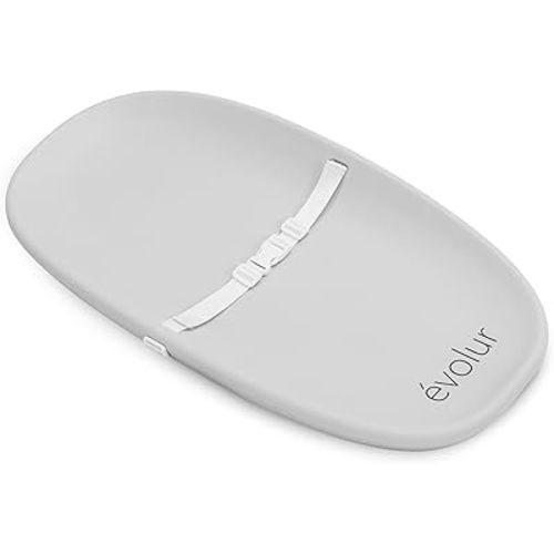 Evolur Eva Baby Changing Pad in Light Gray, Soft, Lightweight and Portable Changing Pad, Fits All Changing Table, Waterproof Firm Padding
