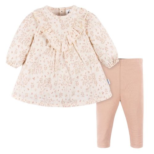 Gerber Baby Girls' Dress and Legging Set, 2-Piece, Color: Woodlands, Size: 3-6 months
