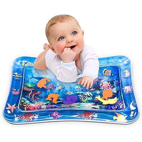 Infinno Inflatable Tummy Time Mat Premium Baby Water Play Mat for Infants and Toddlers Baby Toys for 3 to 24 Months, Strengthen Your Baby's Muscles, Portable