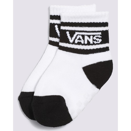 Toddler Vans Drop V Crew Socks in White / Black | Vans