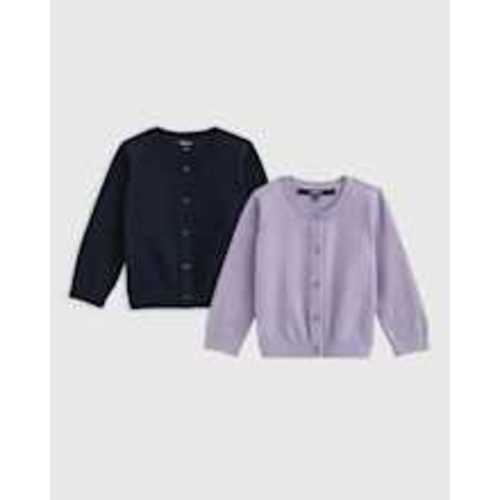 100% Organic Cotton Crewneck Cardigan 2-Pack - Baby Gender Neutral