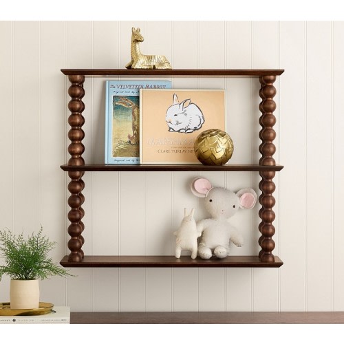 Chris Loves Julia Turned Wood Tiered Shelf (21.5" x 24") | Pottery Barn Kids