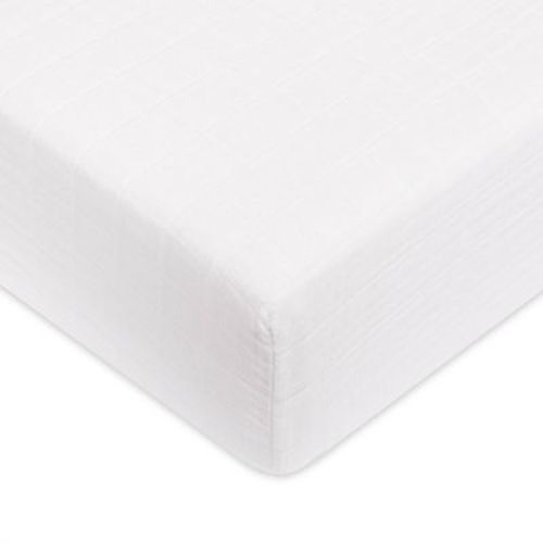 Babyletto Plain White Muslin Crib Sheet