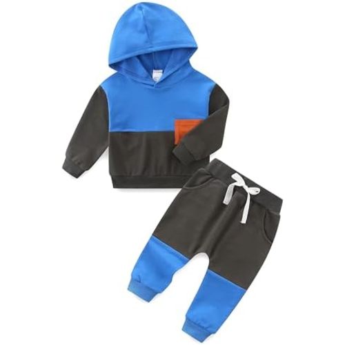 Toddler Boy Clothes Long Short Sleeve Sweatshirt and Pants Playwear Outfits