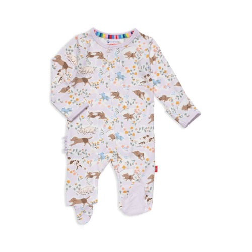 Best Fur End Ruffle Butt Footie, Newborn