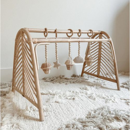Woven Wilde | Rattan Baby Play Gym