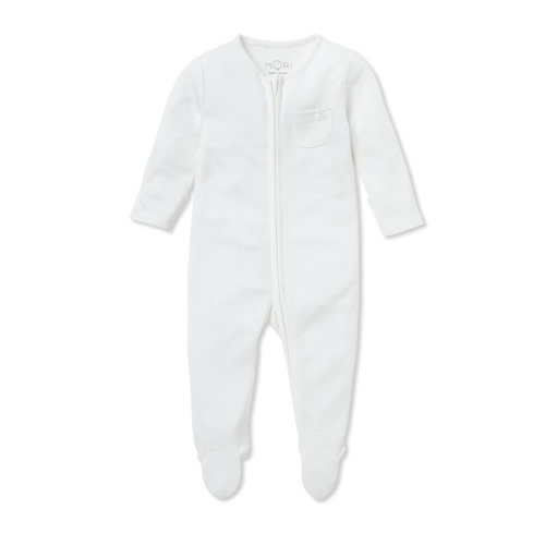 MORI | Onesie | White | 0-3 Months