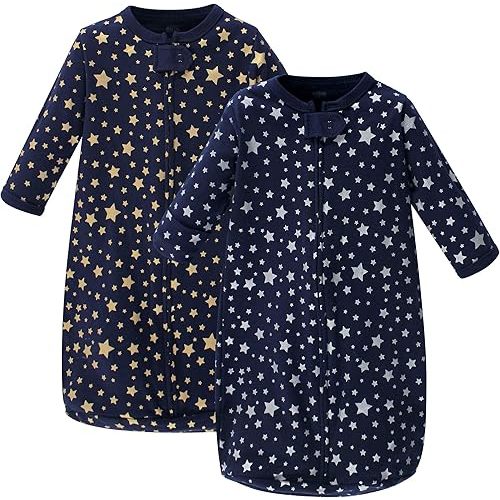 Hudson Baby BabyCotton Long-Sleeve Wearable Sleeping Bag, Sack, Blanket
