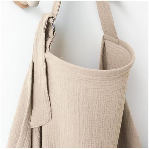 Muslin Nursing Covers for Breastfeeding, Privacy Breast Feeding Cover with Arch Neckline for Mom and Baby, Breathable 100% Cotton Nursing Apron Multi-use Stroller Cover