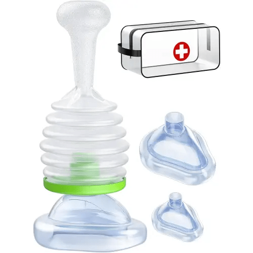 Anti Choking Device/Choking Rescue Device,Choking Device for Kids & Adults, Portable Suction Units Device,Home&Travel Kit,Choking Rescue Device for Kids & Adults with 3 Masks, Strong Suction Heimlich