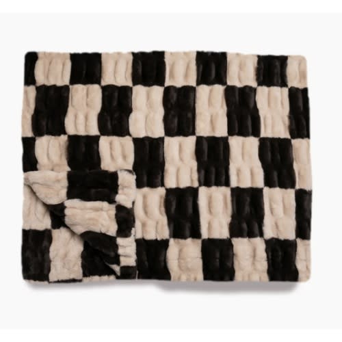Espresso Check Blanket | Lola Blankets