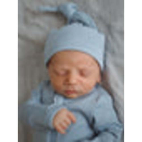 Dusty Blue / Organic Ribbed Beanie – SpearmintLOVE