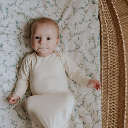 Secret Garden Crib Sheet - Ivory | Gooselings