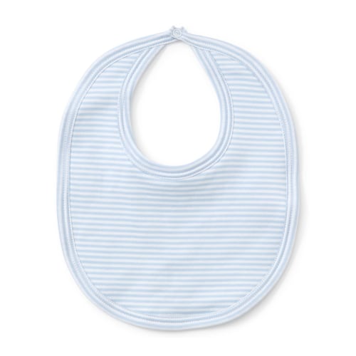 Kissy Kissy Blue Simple Stripes Bib