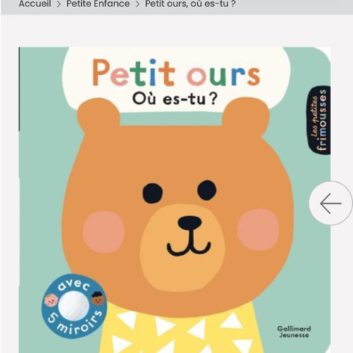 Livres illustrés Petit ours, où es-tu ?, Petite Enfance | Gallimard Jeunesse