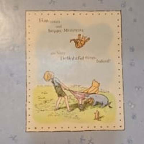 Hallmark Vintage Winnie the Pooh w/ Stickers Expandable Photo Album Scrapbook.