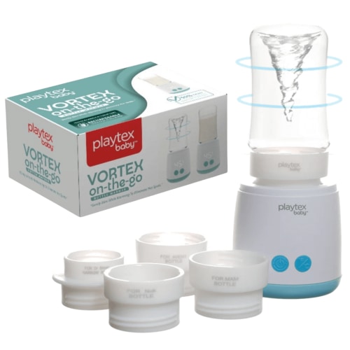 Playtex Vortex Rechargeable Bottle Warmer – Fast, Even Heating with Built-In Mixing Swirl
