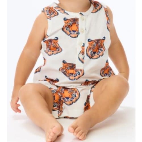 AUB | Auburn Stewart Simmons Infant Unisex Henley Onesie | Alumni Hall