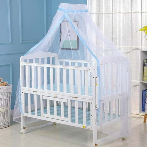 Baby Canopy Bed Netting Baby Nursery Mosquito Net for Crib Nets Crib Canopy For Girls Girls and Boys - Stylish and Sturdy Infant Crib Tent - Protect Your Baby from Falls and Bite,160*450CM