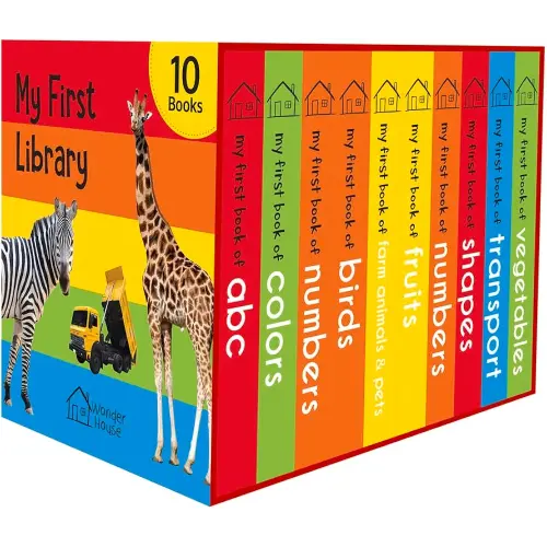 My First Library: Boxset of 10 Board Books for Kids