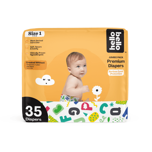 Hello Bello Diapers - Alphabet Soup - Size 1 (35ct)