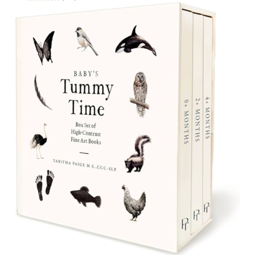 Baby's Tummy Time Book Box Set: A 3-Book Box Set of High-Contrast Art for Visual Stimulation at Tummy Time (Our Little Adventures Series)