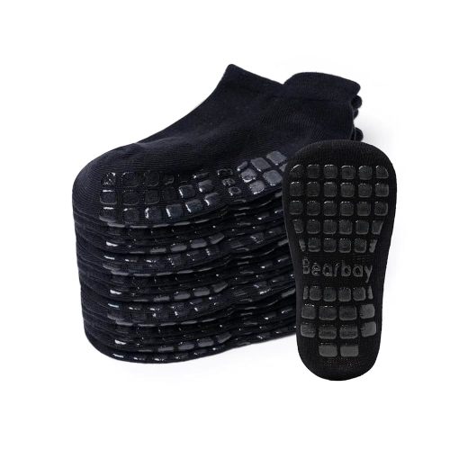 Baby Non Slip Ankle Socks with Grippers for 0 Months-7 Years Old Walking Socks