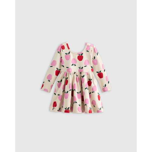 Organic Cotton Long Sleeve Skater Dress - Baby Girl