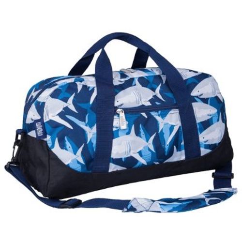 Wildkin Kids Overnighter Duffel Bags , Perfect For Sleepovers And Travel, Carry-on Size (sharks)