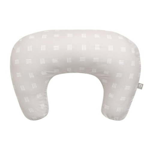 Boppy New Nursing Pillow – Tan Checkered Stripes – Larger, Firmer, More Supportive Pillow for Breastfeeding & Bottle Feeding