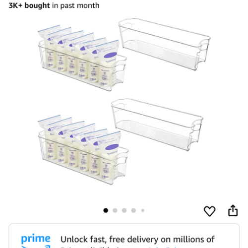 Amazon.com : vtopmart breastmilk storage container